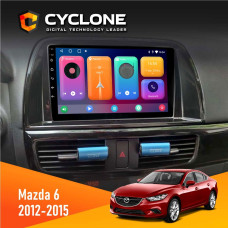  Штатна магнітола Mazda 6 2012-2015 Cyclone C9CPL 2x32