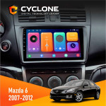 Штатная магнитола Mazda 6 GH 2007 - 2012 Cyclone C9CPL 2x32