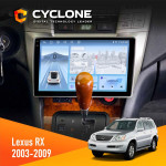 Штатная магнитола Lexus RX 2003-2007 Cyclone C9-012 4x64 DSP 4G