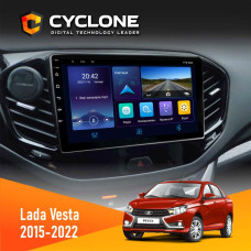  Штатна магнітола Lada Vesta 2015-2022 Cyclone C9006 4x64, DSP, DVR