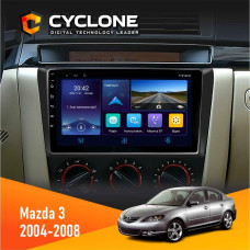  Штатна магнітола Mazda 3 2004-2008 Cyclone C9006 4x64, DSP, DVR
