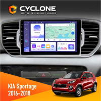 Штатная магнитола Kia Sportage 4 QL 2016-2018 CAN Cyclone C9008 4x64, DSP