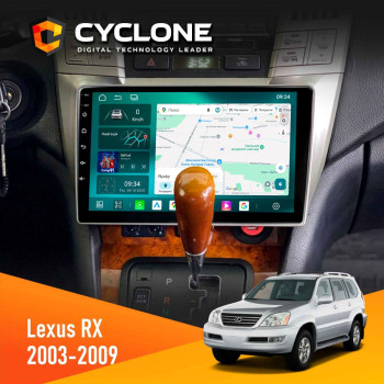 Штатная магнитола Lexus RX 2003-2007 Cyclone C9-013 4x64 DSP 4G