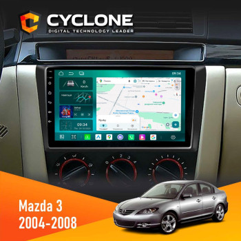 Штатная магнитола Mazda 3 2004-2008 Cyclone C9-013 4x64 DSP 4G