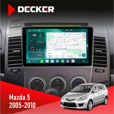 Штатная магнитола Mazda 5 (Premacy) 2005-2010 Decker D9004 6x128, DSP 360, 2k