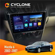  Штатна магнітола Mazda 6 2002-2007 Cyclone C9006 4x64, DSP, DVR