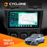 Штатная магнитола Mazda 5 (Premacy) 2010-2015 Cyclone C9-013 4x64 DSP 4G