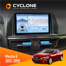 Штатная магнитола Mazda 6 2012-2015 Cyclone C9009 4x64, DSP, 4G, 2k