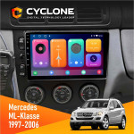 Штатная магнитола Mercedes-Benz ML-Klasse (W163) 1997-2006 Cyclone C9CPL 2x32