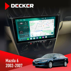 Штатная магнитола Mazda 6 2002-2007 Decker D9004 6x128, DSP 360, 2k