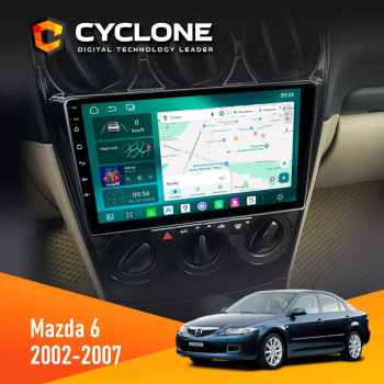 Штатная магнитола Mazda 6 2002-2007 Cyclone C9-013 4x64 DSP 4G