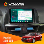 Штатная магнитола Mazda 6 2012-2015 Cyclone C9-013 4x64 DSP 4G