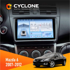 Штатная магнитола Mazda 6 GH 2007-2012 Cyclone C9009 4x64, DSP, 4G, 2k
