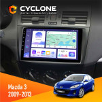 Штатная магнитола Mazda 3 2009-2013 Cyclone C9-011 4x64, DSP