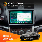 Штатная магнитола Mazda 6 GH 2007-2012 Cyclone C9-013 4x64 DSP 4G