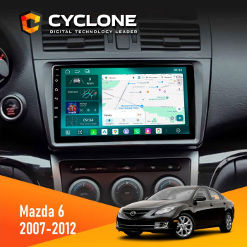 Штатная магнитола Mazda 6 GH 2007-2012 Cyclone C9-013 4x64 DSP 4G