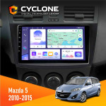 Штатная магнитола Mazda 5 (Premacy) 2010-2015 Cyclone C9-011 4x64, DSP