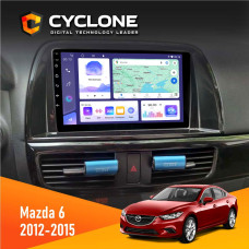 Штатная магнитола Mazda 6 2012-2015 Cyclone C9008 4x64, DSP