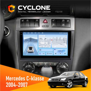 Штатна магнітола Mercedes-Benz C-Class (W203) 2004-2007 AMP Cyclone C9-012 4x64 DSP 4G