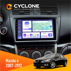 Штатная магнитола Mazda 6 GH 2007-2012 Cyclone C9008 4x64, DSP