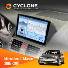 Штатная магнитола Mercedes-Benz C-klasse (W204) 2007-2011 Cyclone C9009 4x64, DSP, 4G, 2k