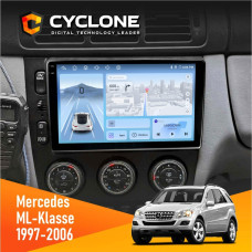 Штатная магнитола Mercedes-Benz ML-Klasse (W163) 1997-2006 AMP Cyclone C9009 4x64, DSP, 4G, 2k