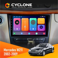  Штатна магнітола Mercedes-Benz W211 2002-2009 AMP Cyclone C9CPL 2x32