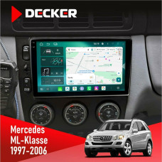 Штатная магнитола Mercedes-Benz ML-Klasse (W163) 1997-2006 AMP Decker D9004 6x128, DSP 360, 2k