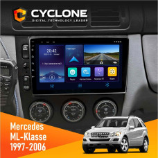  Штатна магнітола Mercedes-Benz ML-Klasse (W163) 1997-2006 AMP Cyclone C9006 4x64, DSP, DVR