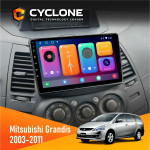 Штатна магнітола Mitsubishi Grandis 2003-2011 Cyclone C9CPL 2x32