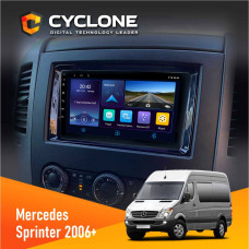  Штатна магнітола Mercedes-Benz Sprinter (W906) 2006+ Cyclone C9006 4x64, DSP, DVR