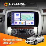 Штатная магнитола Mercedes-Benz R-Class (W251) 2005-2013 AMP Cyclone C9-011 4x64, DSP