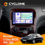 Штатная магнитола Mercedes-Benz S-Class (W220) 1998-2005 Cyclone C9-011 4x64, DSP