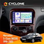 Штатная магнитола Mercedes-Benz S-Class (W220) 1998-2005 Most Cyclone C9-011 4x64, DSP