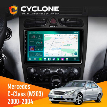 Штатная магнитола Mercedes-Benz C-Class (W203) 2000-2004 AMP Cyclone C9-013 4x64 DSP 4G