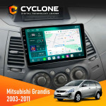 Штатная магнитола Mitsubishi Grandis 2003-2011 Cyclone C9-013 4x64 DSP 4G