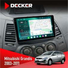 Штатная магнитола Mitsubishi Grandis 2003-2011 Decker D9004 6x128, DSP 360, 2k
