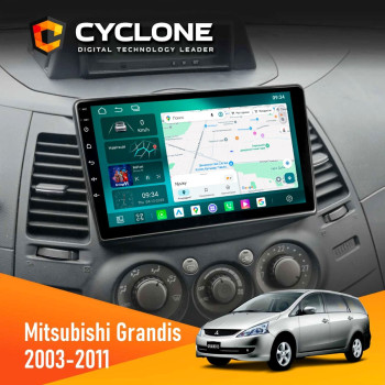 Штатная магнитола Mitsubishi Grandis 2003-2011 Cyclone C9-013 4x64 DSP 4G