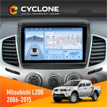 Штатна магнітола Mitsubishi L200 2006-2015 Cyclone C9-012 4x64 DSP 4G