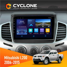  Штатна магнітола Mitsubishi L200 2006-2015 Cyclone C9006 4x64, DSP, DVR