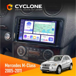 Штатная магнитола Mercedes-Benz M-Class (W164) 2005-2011 AMP Cyclone C9-011 4x64, DSP