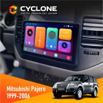 Штатная магнитола Mitsubishi Pajero 1999-2006  Cyclone C9CPL 2x32