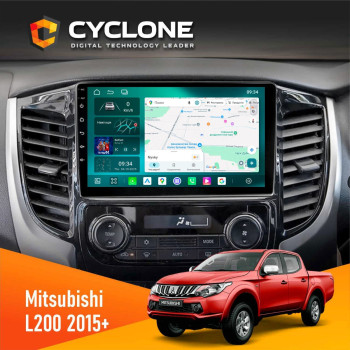 Штатная магнитола Mitsubishi L200 2015 Climate Cyclone C9-013 4x64 DSP 4G