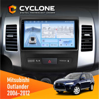 Штатная магнитола Mitsubishi Outlander XL 2006-2012 Cyclone C9009 4x64, DSP, 4G, 2k