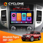 Штатная магнитола Mitsubishi Pajero 2007-2021 AMP Rockford Cyclone C9CPL 2x32