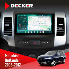 Штатная магнитола Mitsubishi Outlander XL 2006-2012 Decker D9004 6x128, DSP 360, 2k