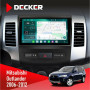 Штатная магнитола Mitsubishi Outlander XL 2006-2012 Decker D9004 6x128, DSP 360, 2k