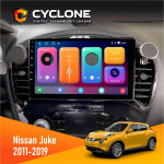 Штатная магнитола Nissan Juke 2011-2019 Cyclone C9CPL 2x32