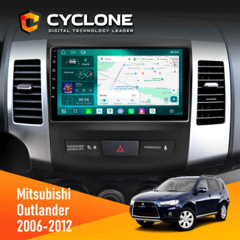 Штатная магнитола Mitsubishi Outlander XL 2006-2012 AMP Cyclone C9-013 4x64 DSP 4G