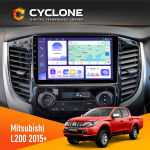 Штатная магнитола Mitsubishi L200 2015+ Climate Cyclone C9-011 4x64, DSP